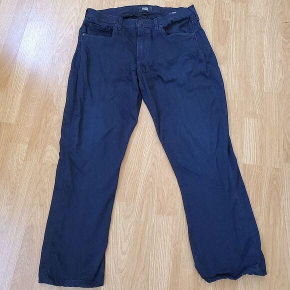 PAIGE Federal Slim Straight Leg Jeans - size 34x27 in Dark Blue - Picture 3 of 14